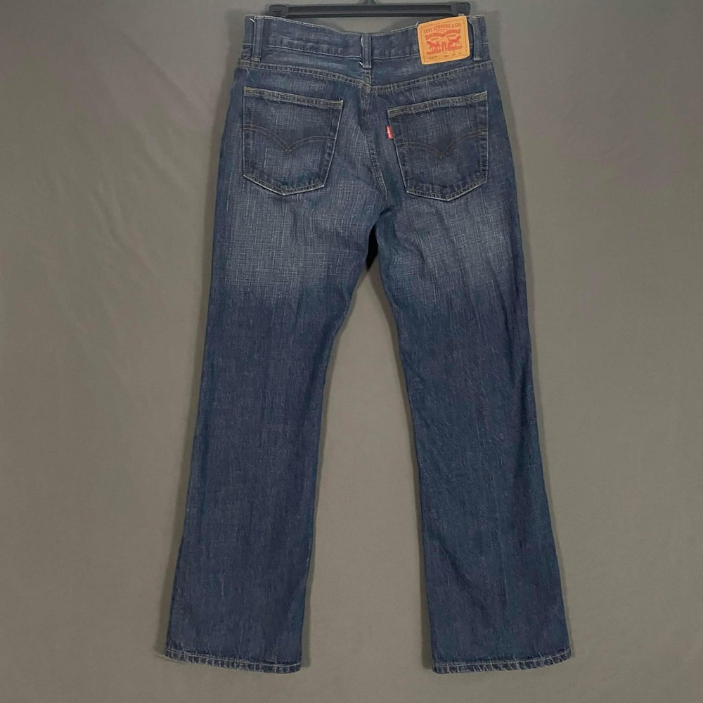 Levis 527 18REG W29 L29 (30x29) Slim Bootcut Jeans 100% Cotton Medium Wash Denim - Picture 3 of 6